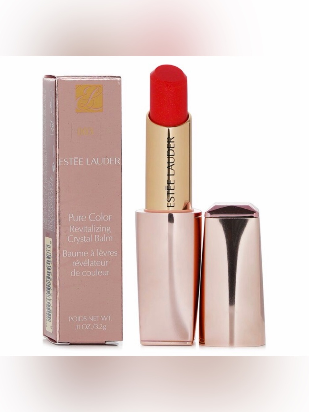 Estee Lauder Pure Color Revitalizing Crystal Balm 3.2g/0.11oz #003 Sun Crystal - Picture 3 of 8